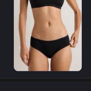 Set of 6 Black Organic cotton Hipster